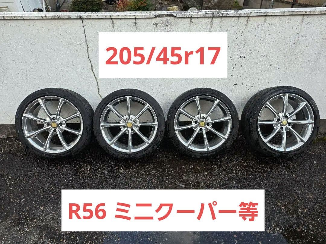 17インチ ホイールセット 205/45r17 4h pcd100