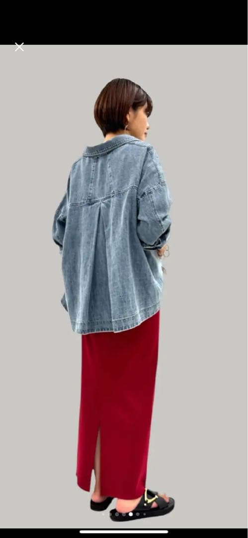 【新品】　ayane アヤン　リネン混デニムジャケット