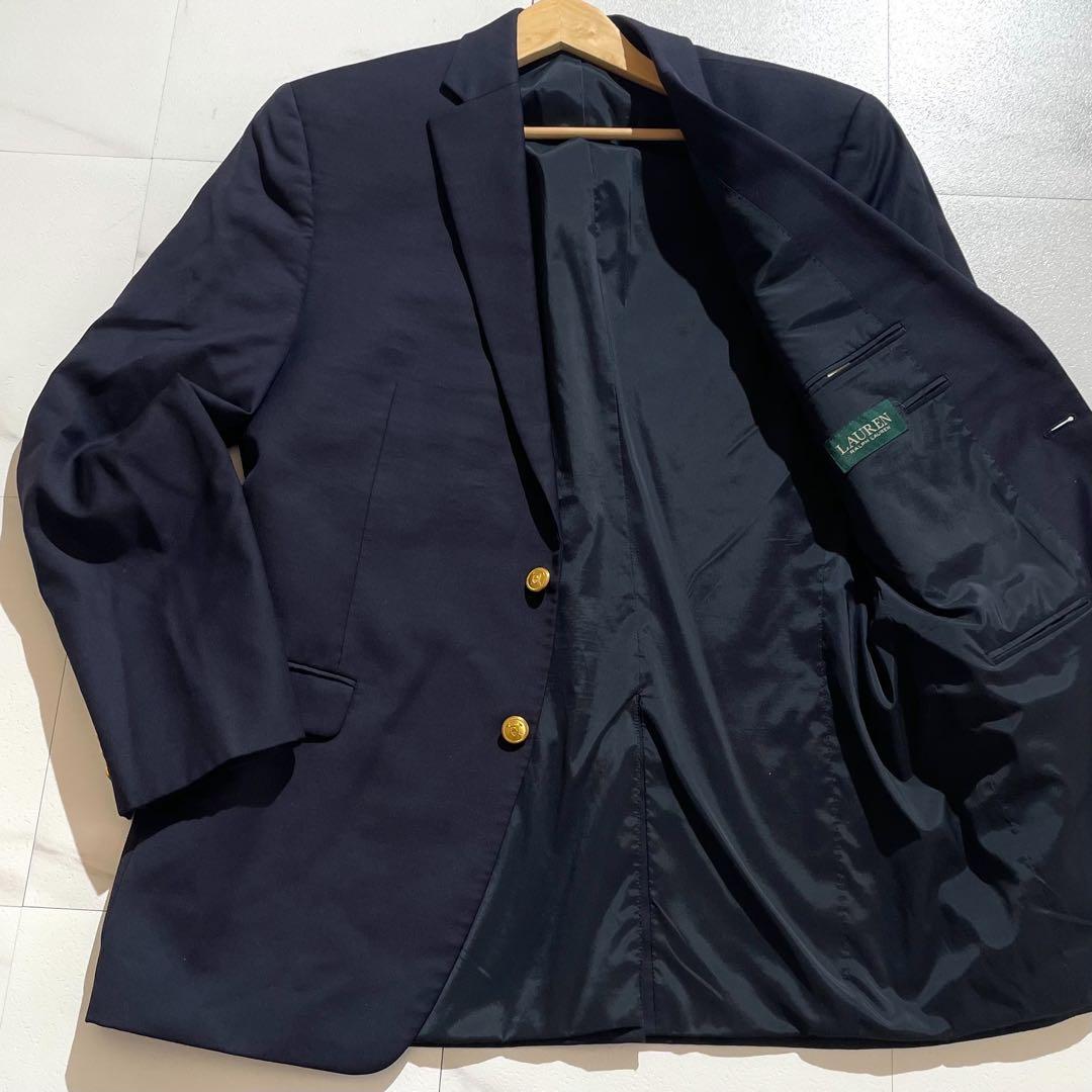 【未使用級✨】ローレンラルフローレン 紺ブレ 金ボタン XL 42