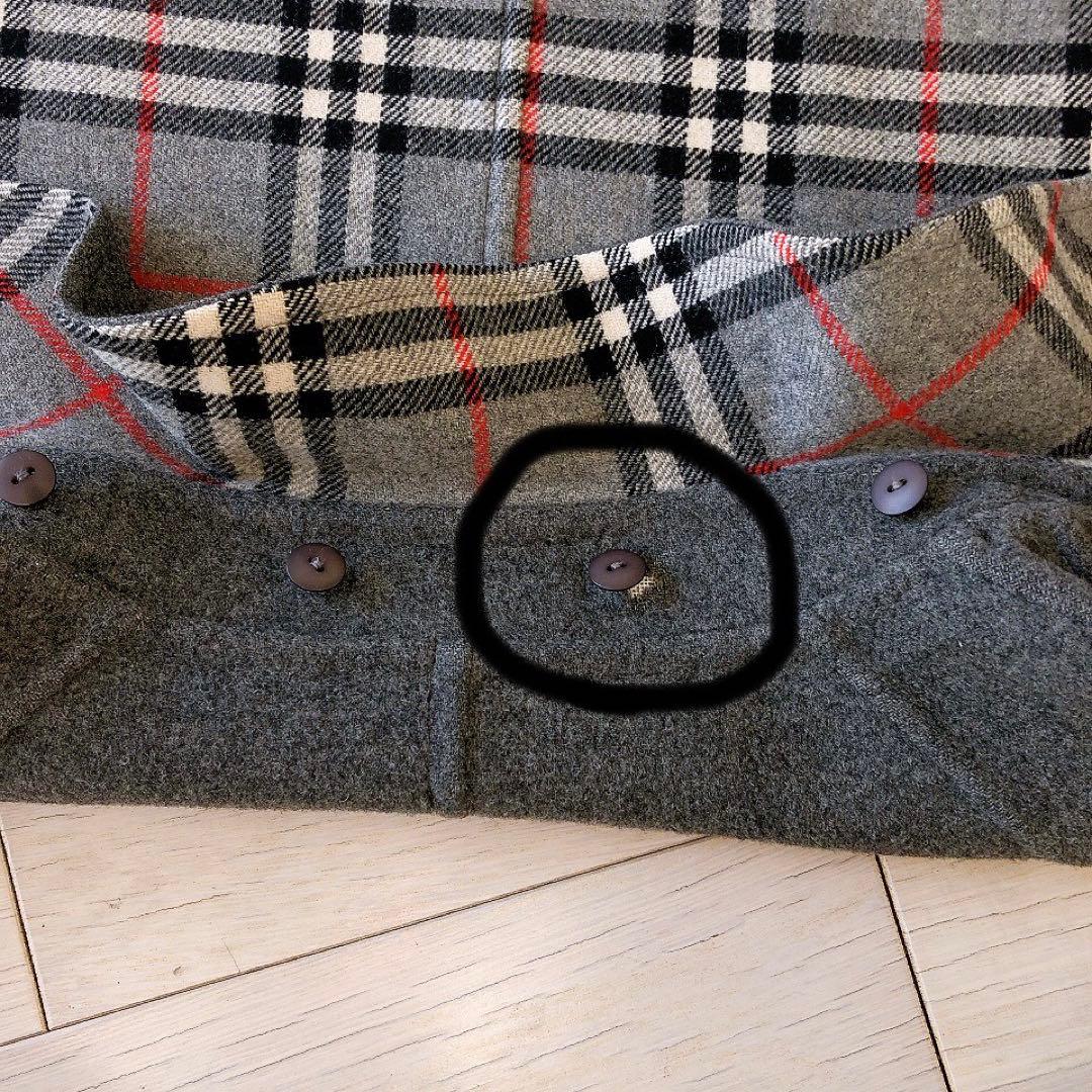 希少♦︎Burberrys ピーコート ダブルフェイス カシミア混 ウール グレー