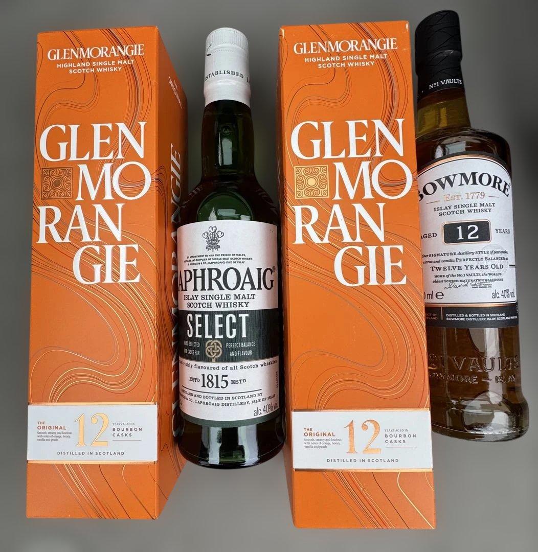 ウイスキー Glenmorangie 12 Laphroaig Bowmore 12