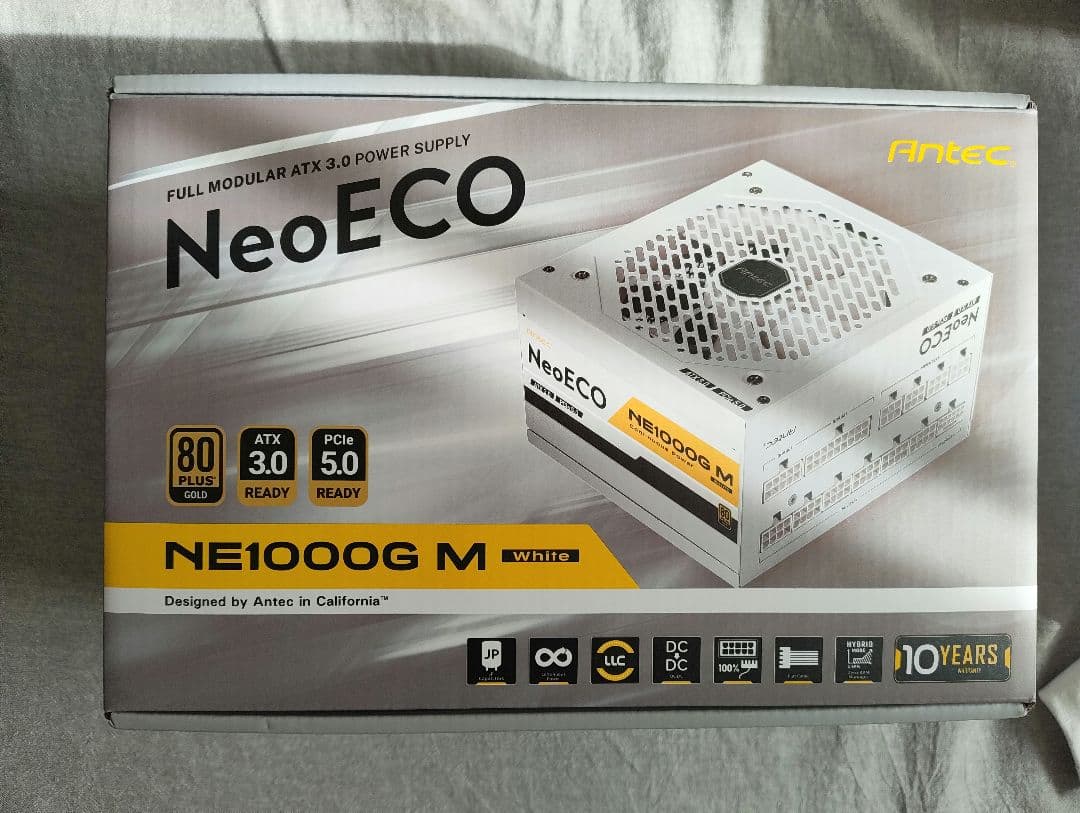Antec NeoECO NE1000G M ホワイト 1000W電源ユニット
