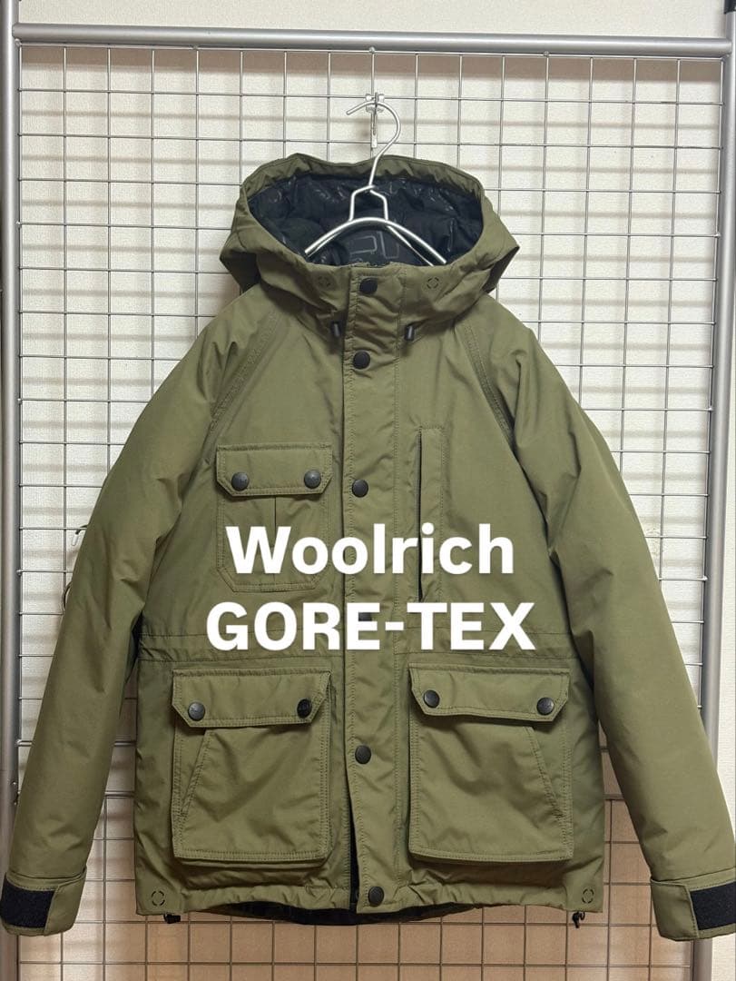 【極美品】ウールリッチ ダウンジャケット GORE-TEX カーキ