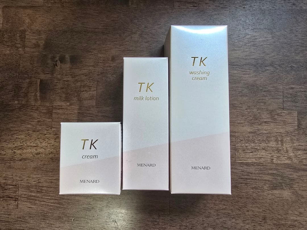 新品 メナードTK クリーム ミルクローション ウオッシングクリーム 3点セット