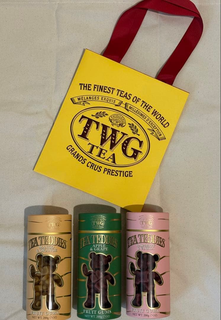 TWG Tea Teddies 新品200g×3個フルーツグミ