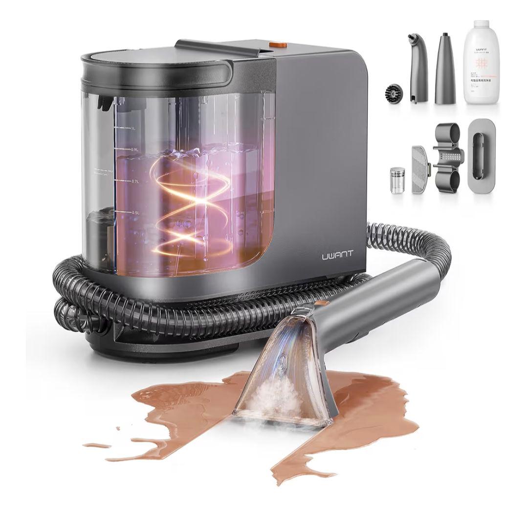 B400スチームクリーナー【100℃蒸気&60℃加熱&18000Pa超強吸引力】