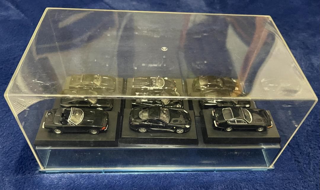 【希少美品】FERRARIブラック 9種セット (京商 Kyosho 1/64)