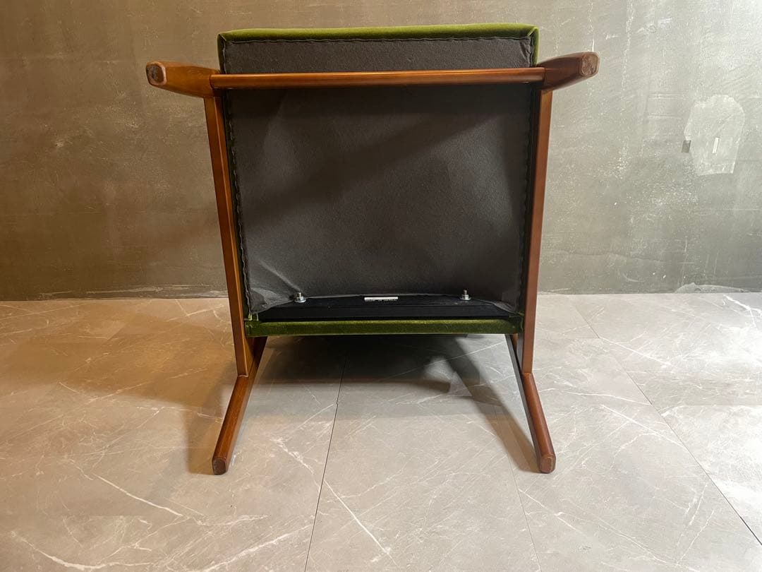 カリモク60 Kチェア 1シーター モケットグリーン 50周年記念 数量限定