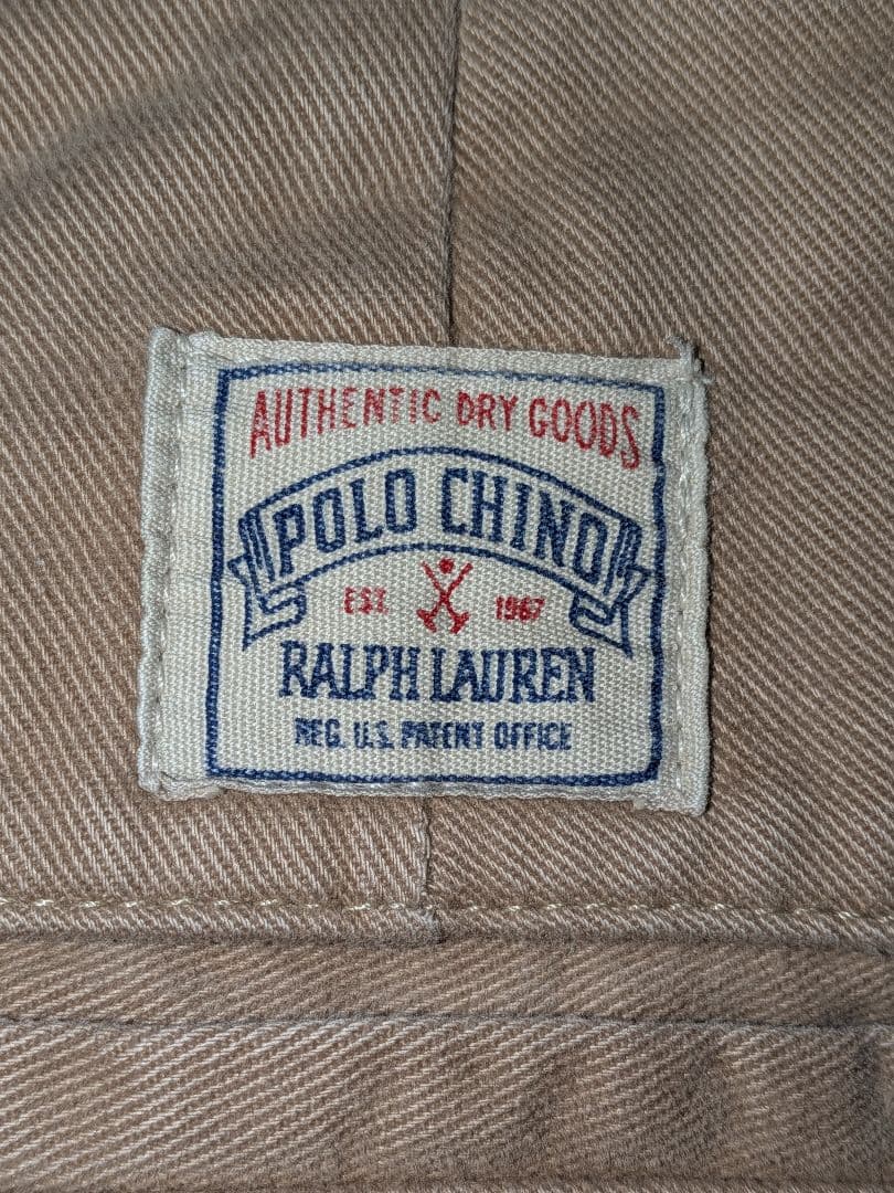 90's Polo Ralph Lauren　ツータック チノパン ベージュ