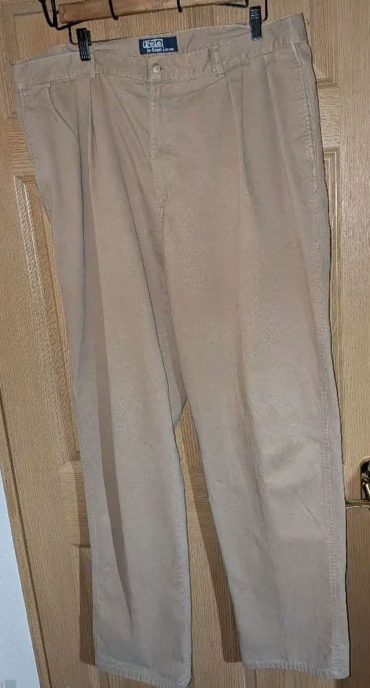 90's Polo Ralph Lauren　ツータック チノパン ベージュ