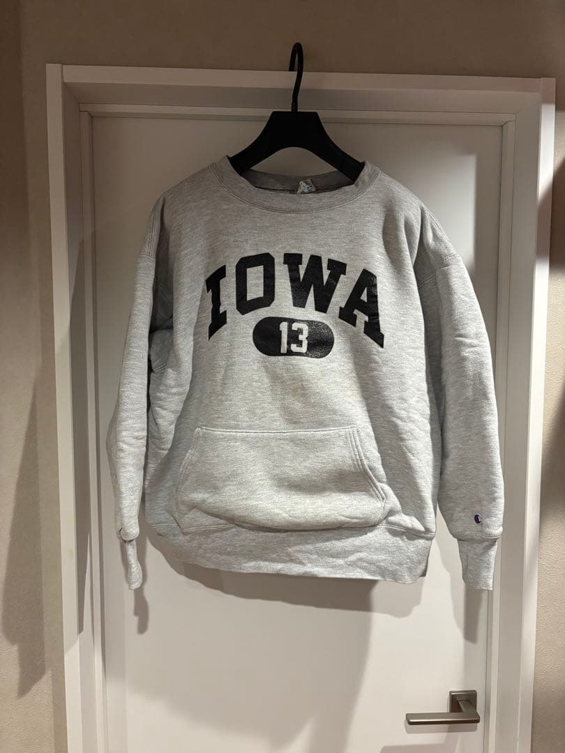 80s チャンピオン　リバースウィーブ　ダブルフェイス　IOWA LARGE