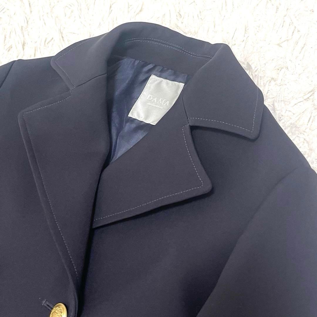 美品✨ダーマコレクション ダブルジャケット 金ボタン 紺ブレ テーラード