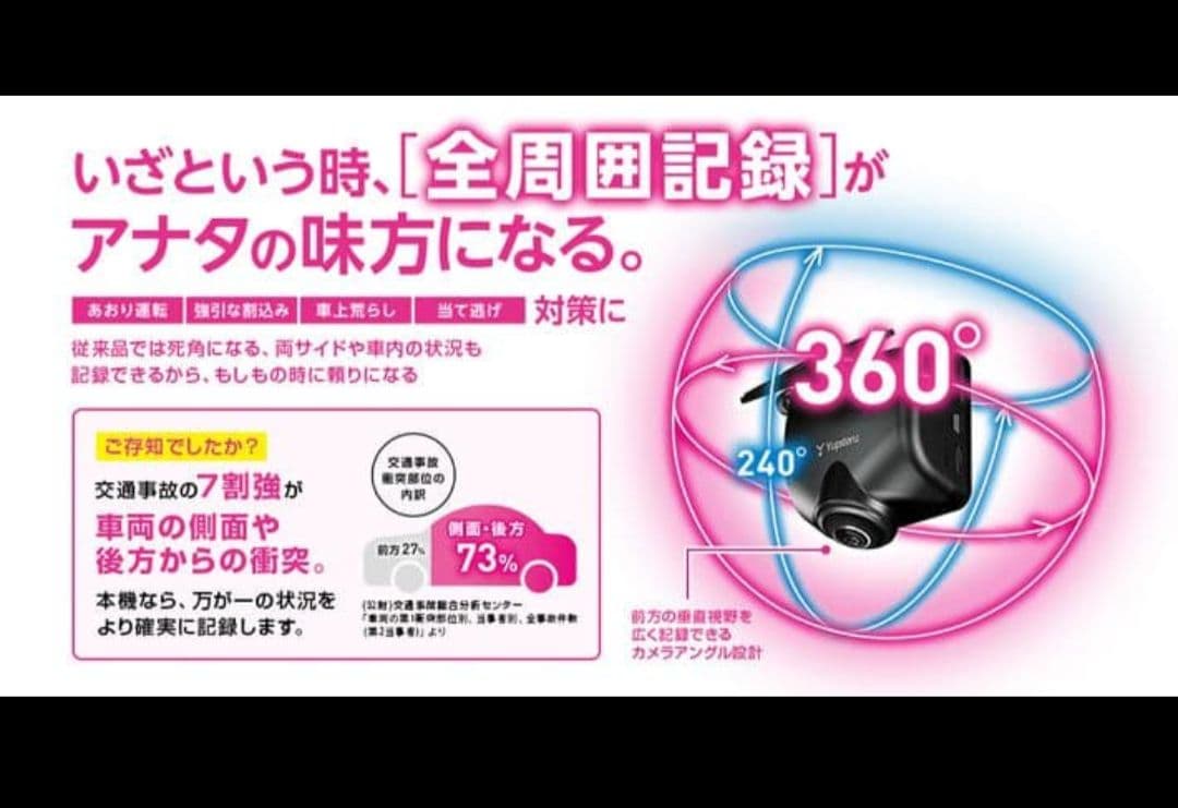 marumie ZQ-21 360度ドライブレコーダー