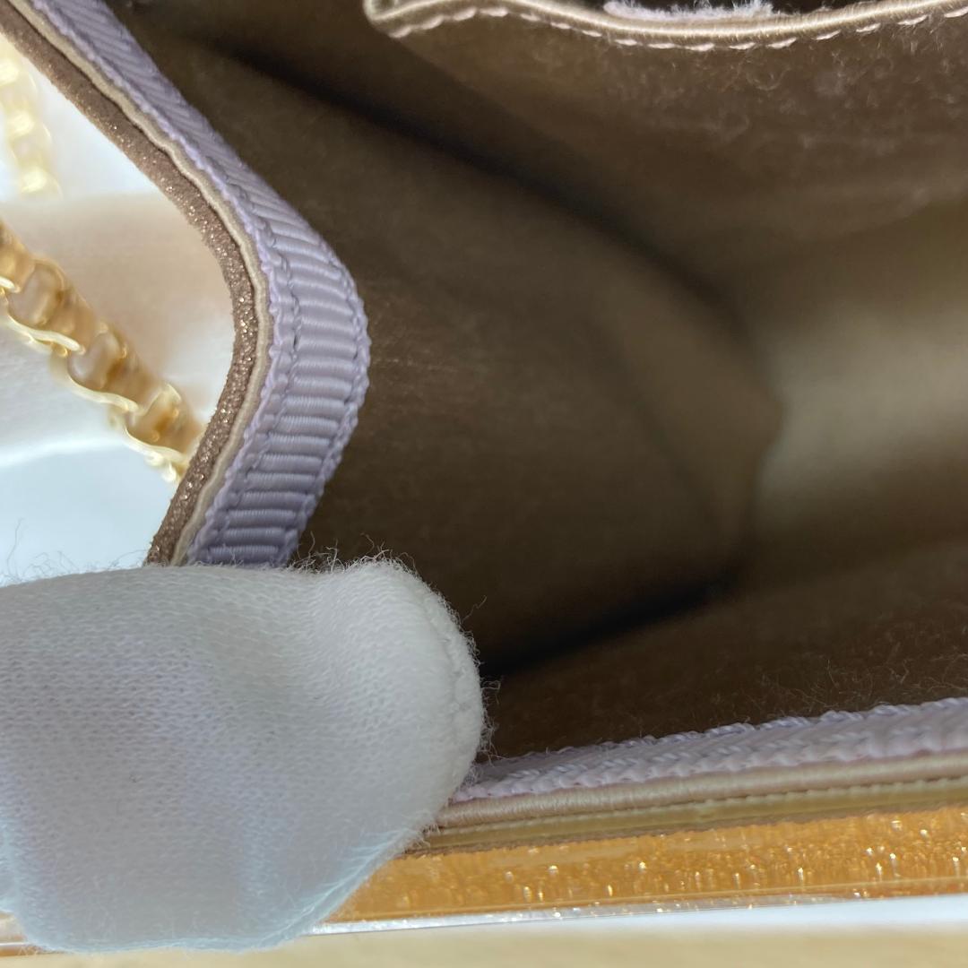 JIMMY CHOO ジミーチュウ グリッター チェーン ショルダーバッグ