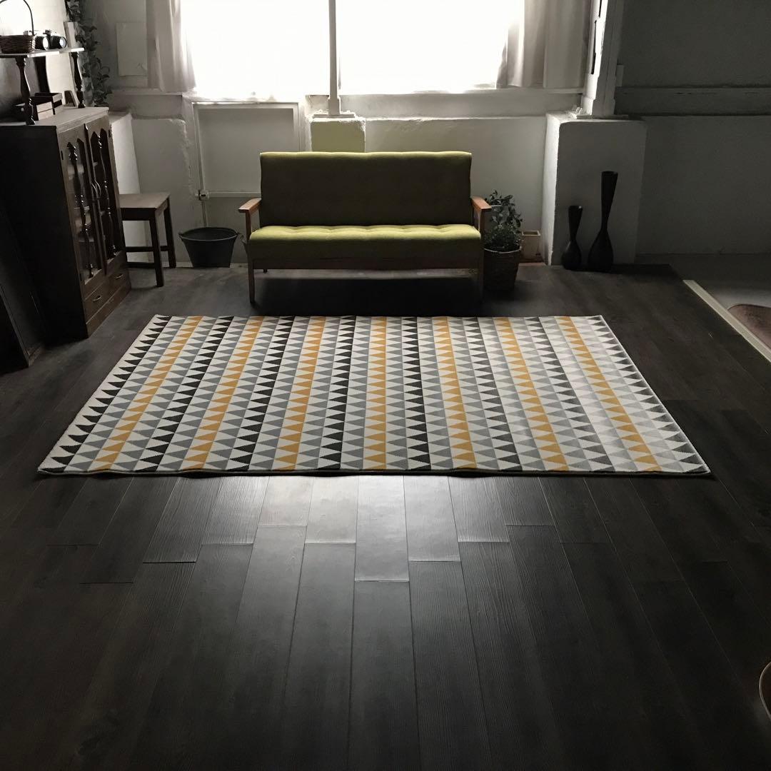 ラグ ラグマット 160x230cm カーペット ウィルトン織 トライアングル