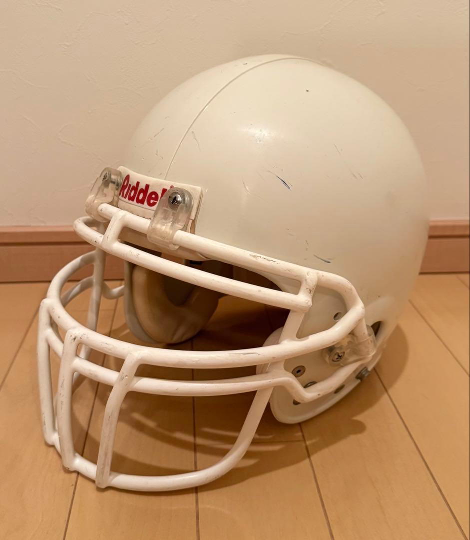 Riddell アメリカンフットボールヘルメット ホワイト　Lサイズ