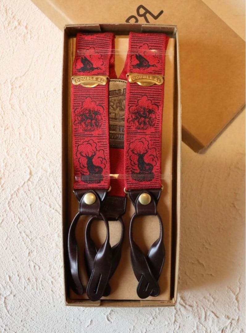 新品*RRL*リミテッドエディション　プリントストレッチブレーシズ　サスペンダー