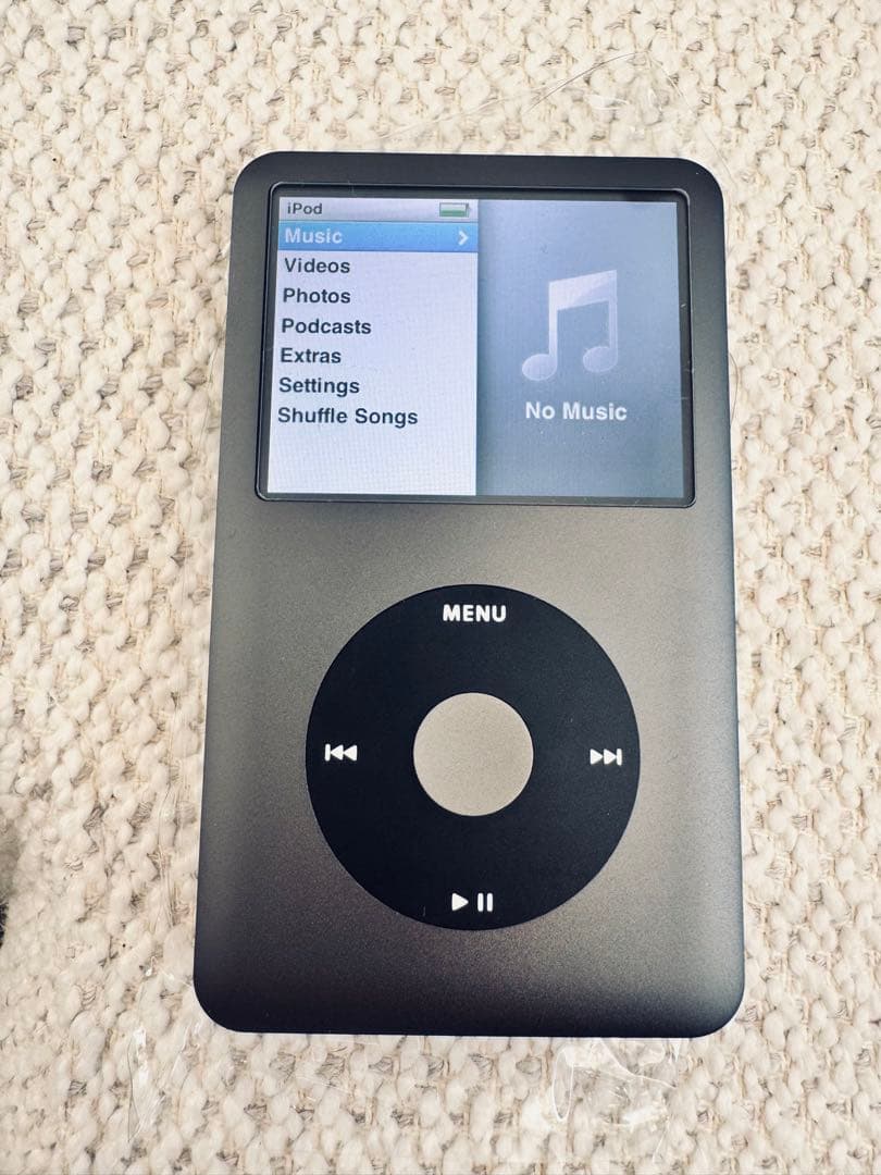 【極美品】iPod classic 第6世代 160GBブラック 新品バッテリー