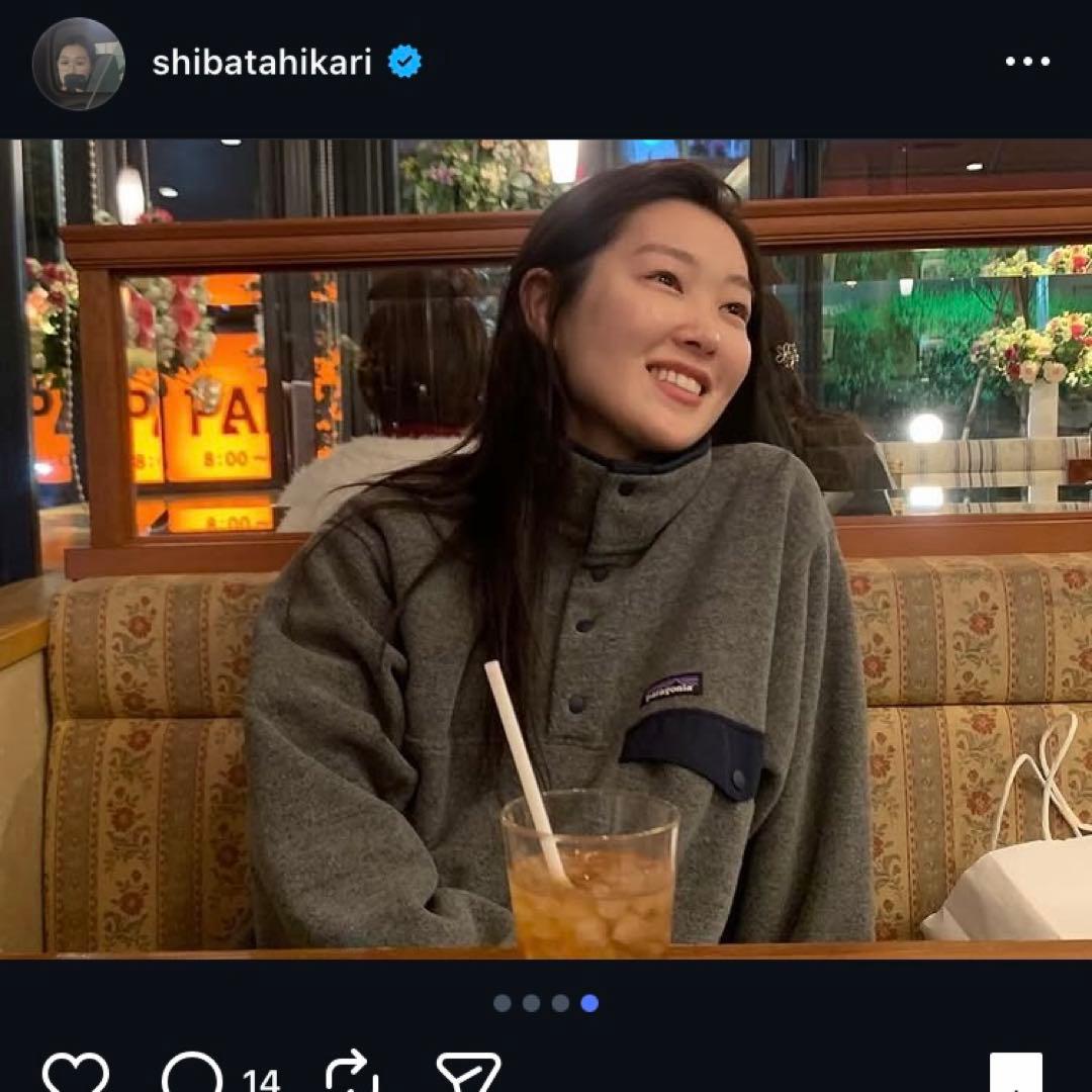 パタゴニア　シンチラ　スナップT フリース　柴田ひかり