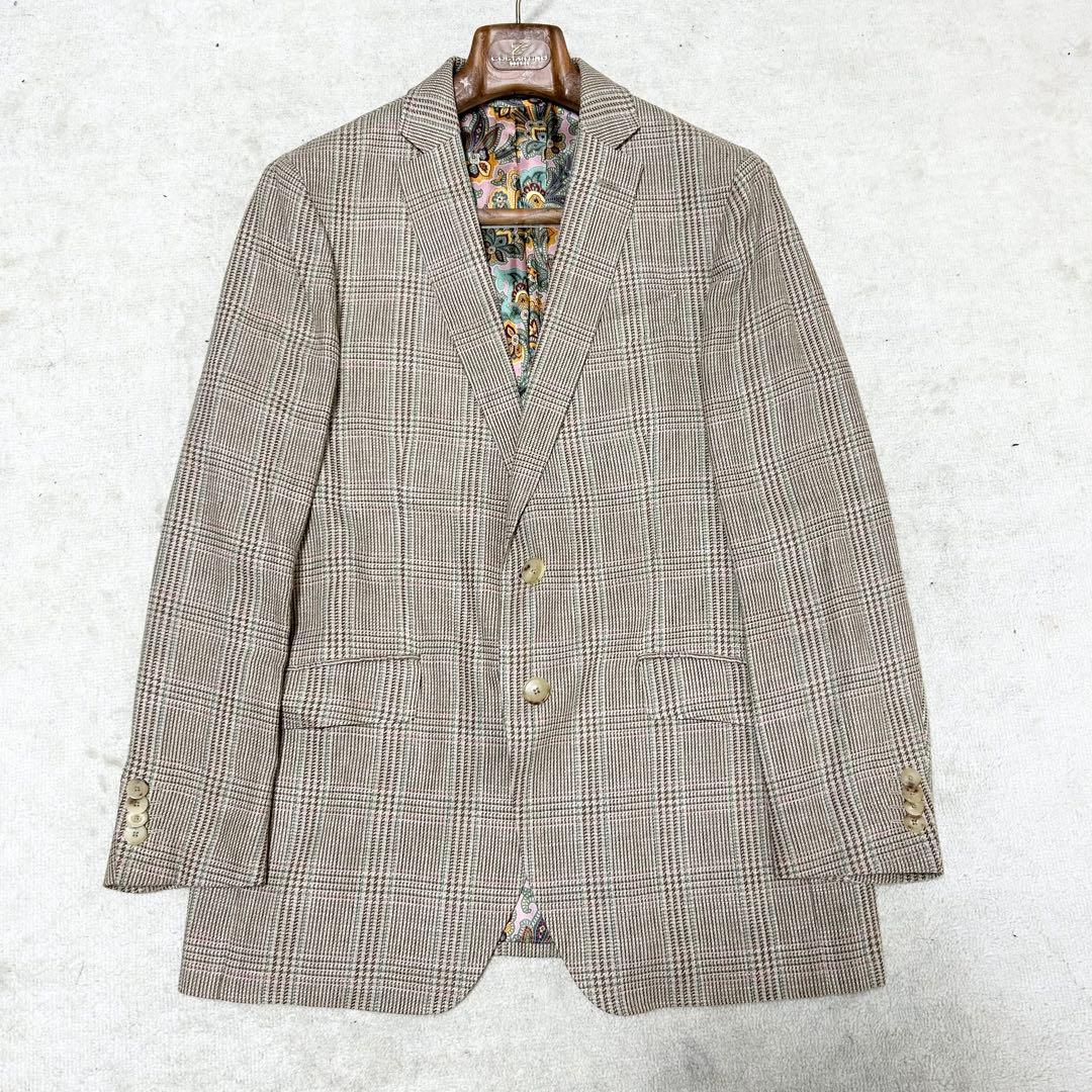 極美品　エトロ　ETRO テーラードジャケット　アンコンジャケット　ペイズリー柄