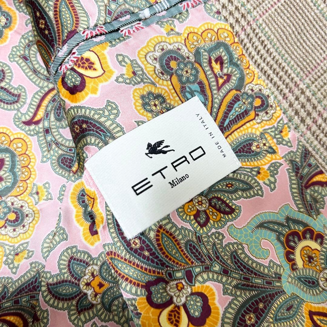 極美品　エトロ　ETRO テーラードジャケット　アンコンジャケット　ペイズリー柄