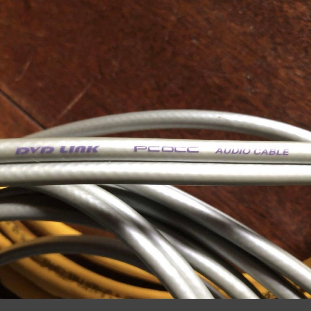 ワイヤーワールドS端子ケーブルとオーディオテクニカ音声ケーブルのセット