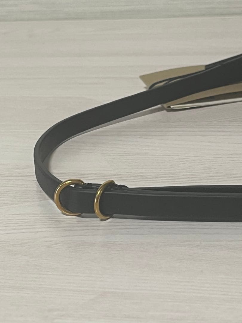 [美品/未使用]Burberryバーバリーレザー ベルト ゴールドバックル