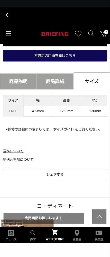 BRIEFING ブラック バックパック