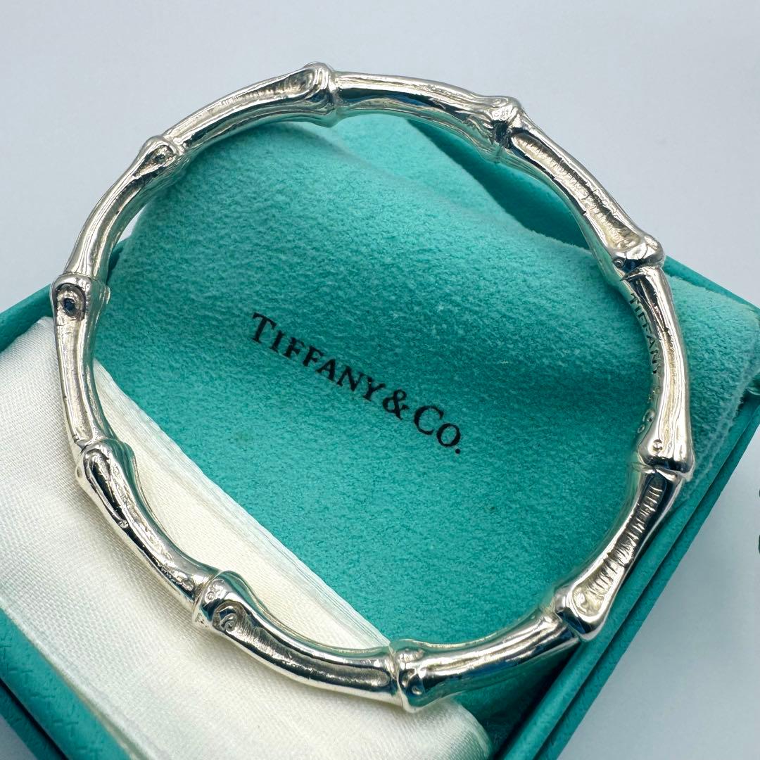 【TIFFANY&Co】　鏡面仕上げ　廃盤　バンブー バングル ヴィンテージ