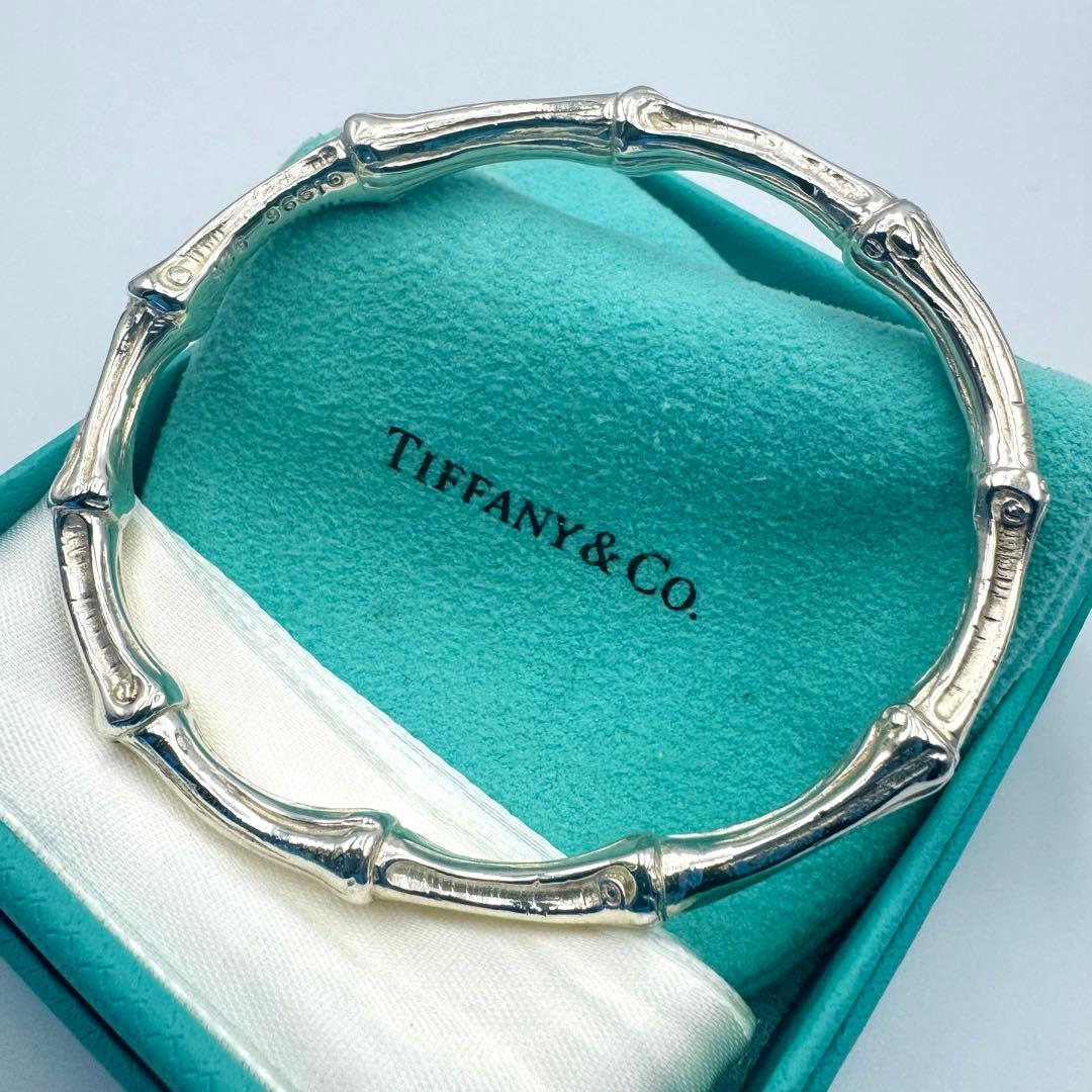 【TIFFANY&Co】　鏡面仕上げ　廃盤　バンブー バングル ヴィンテージ