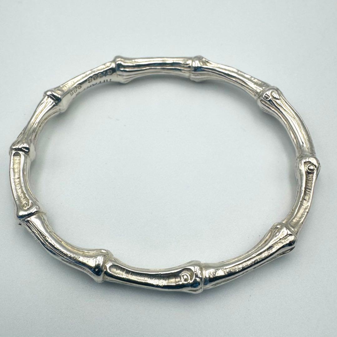 【TIFFANY&Co】　鏡面仕上げ　廃盤　バンブー バングル ヴィンテージ