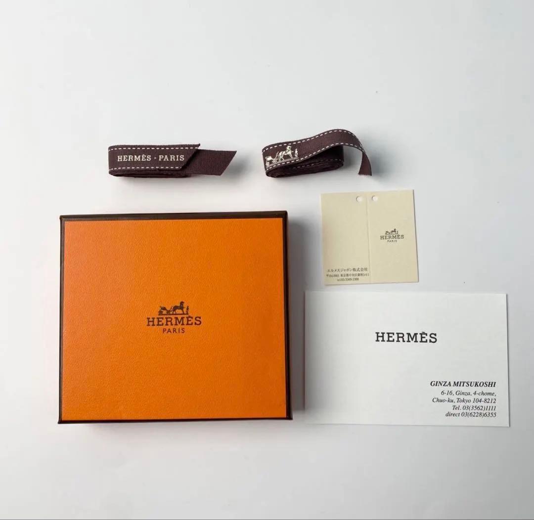未使用 エルメスHERMES バスティア ゴールド ケース B刻印