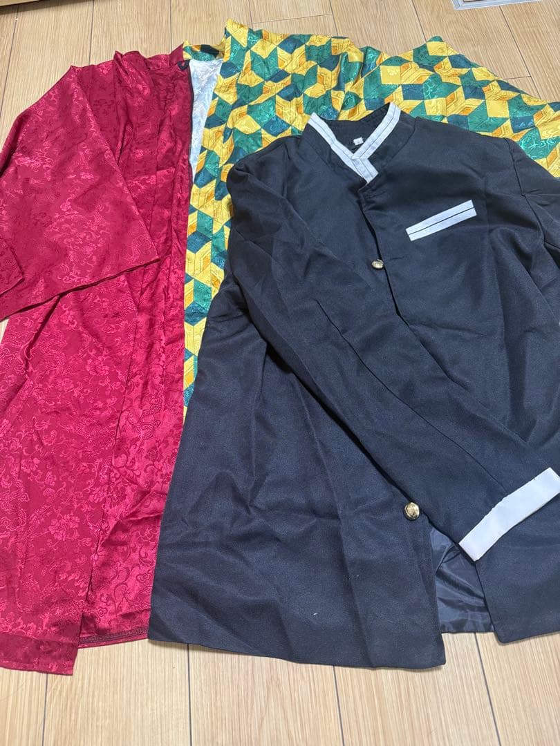 鬼滅の刃、冨岡義勇、コスプレ衣装フルセット (男性Lサイズ)