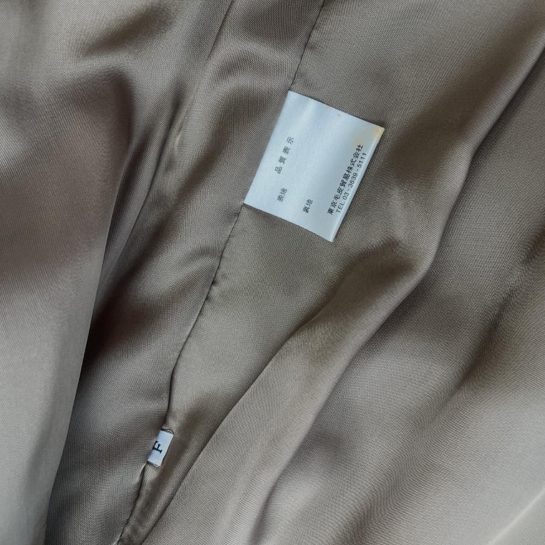 TOKYOFUR リアルファー 毛皮 刺繍デザイン 中綿ロングコート フリー