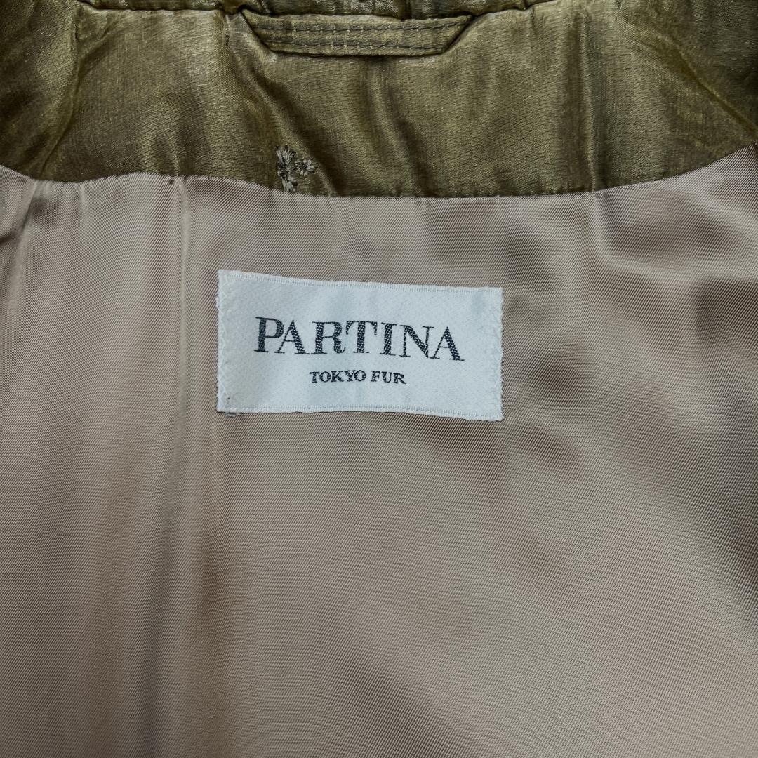 TOKYOFUR リアルファー 毛皮 刺繍デザイン 中綿ロングコート フリー