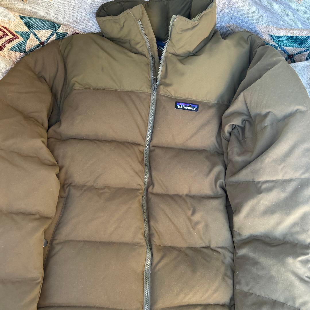 人気カラーpatagonia カーキ Bivy Down Jacket メンズM