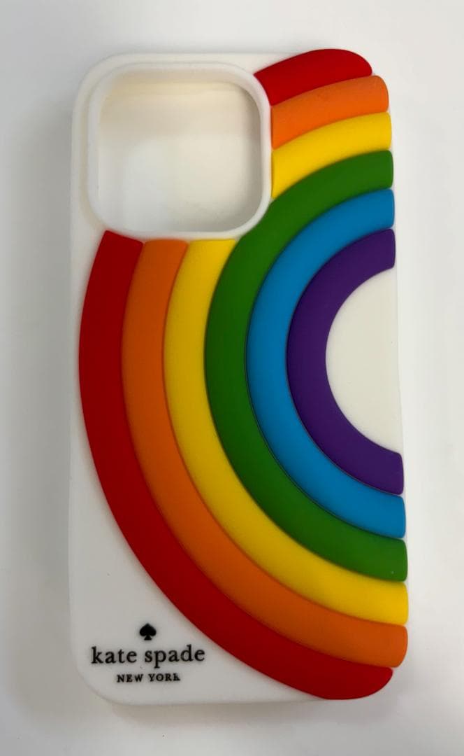 ケイトスペードiPhone14Pro ケース 虹 レインボー