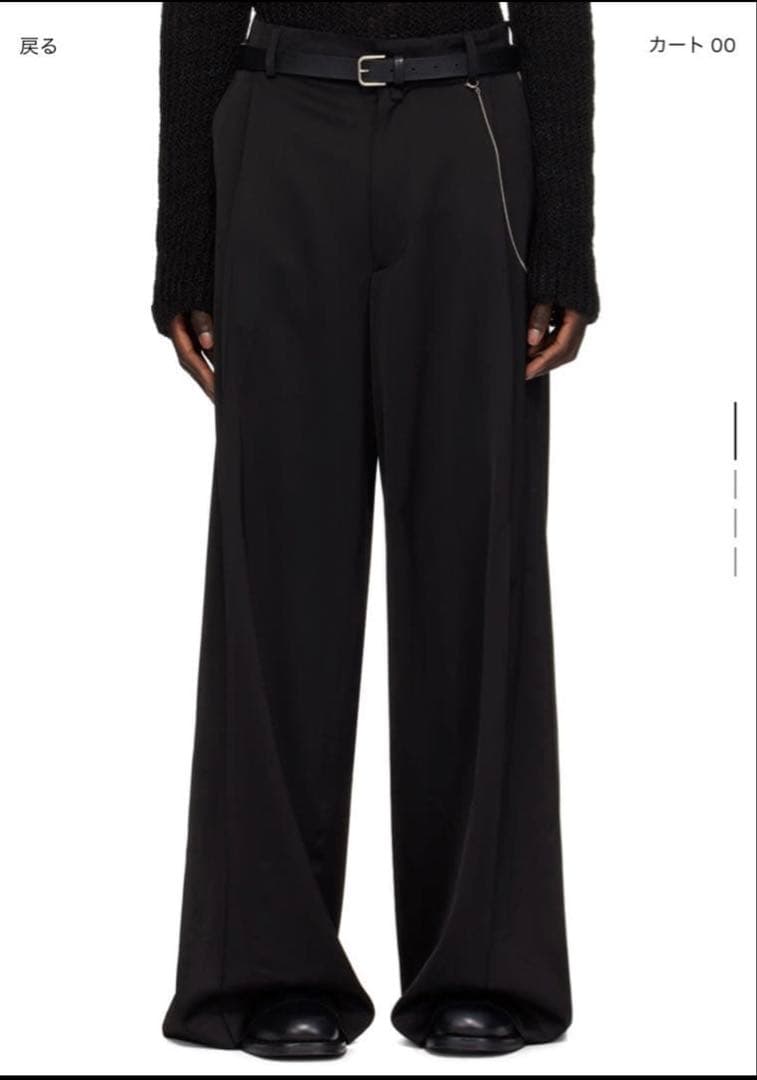 パンツ dries van noten/wide tuck pants