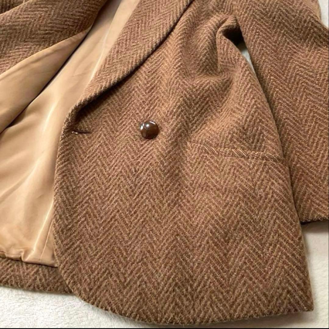 ユ*ス様 【美品】バーバリー テーラードジャケット ヘリンボーン クルミボタン