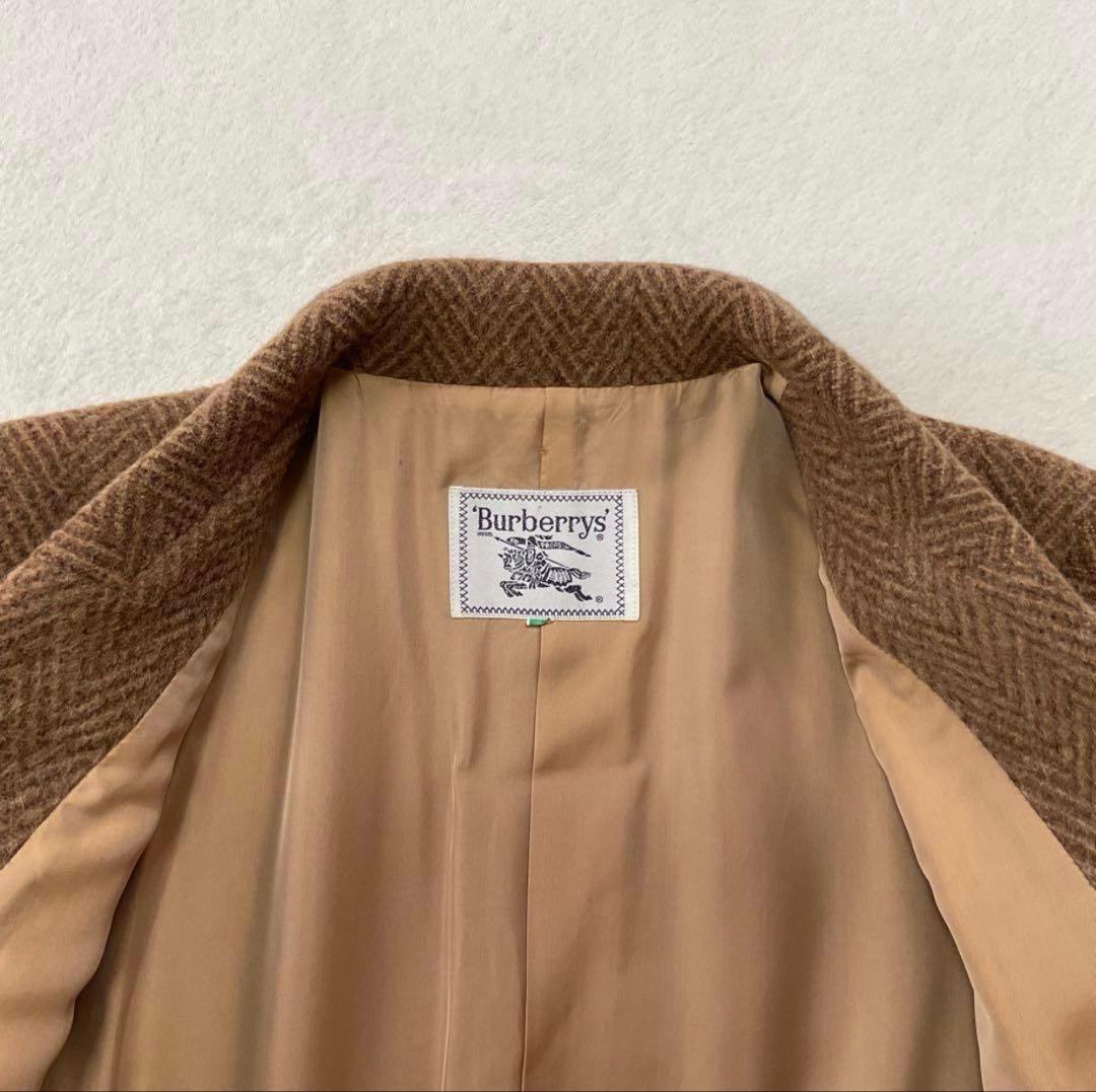 ユ*ス様 【美品】バーバリー テーラードジャケット ヘリンボーン クルミボタン