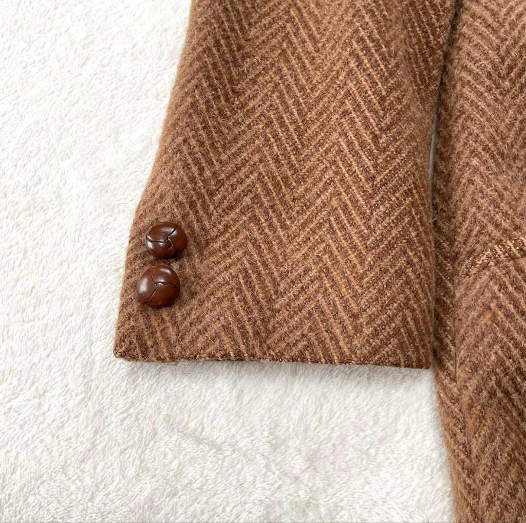 ユ*ス様 【美品】バーバリー テーラードジャケット ヘリンボーン クルミボタン