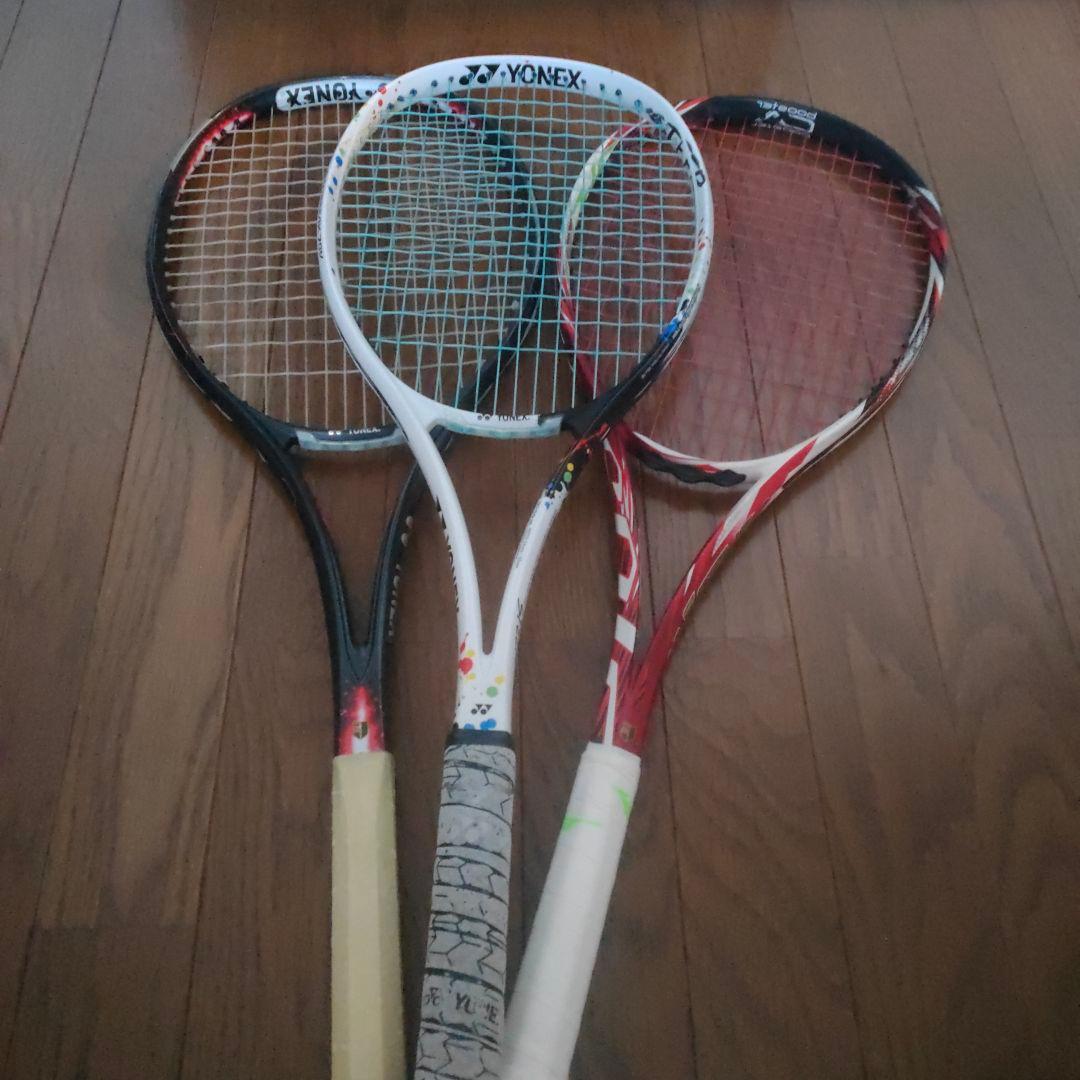 ジオブレイク、Fスピードなどソフトテニスラケット 3本セット