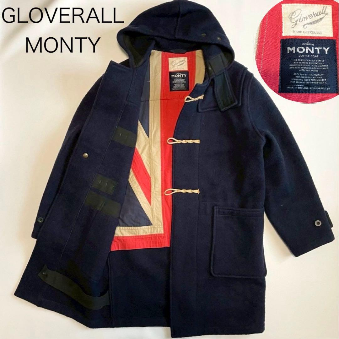 【グローバーオール】モンティ ダッフルコート ユニオンジャック 菅田将暉着用 紺