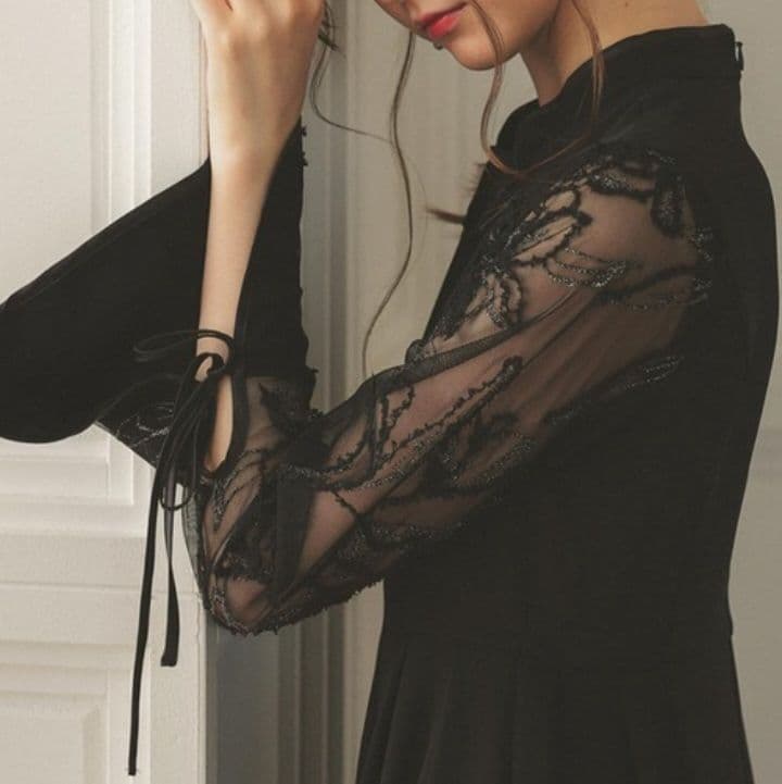 【美品】niana レース ワンピース ドレス 結婚式 お呼ばれ 低身長さん