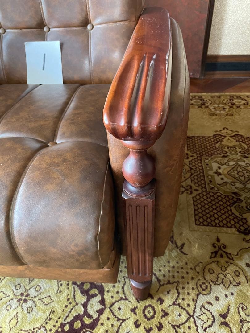 昭和レトロ　1人掛けソファ-1