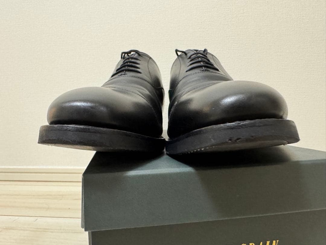 山*本様 SCOTCH GRAIN ブラックレザー ドレスシューズ ストレートチ