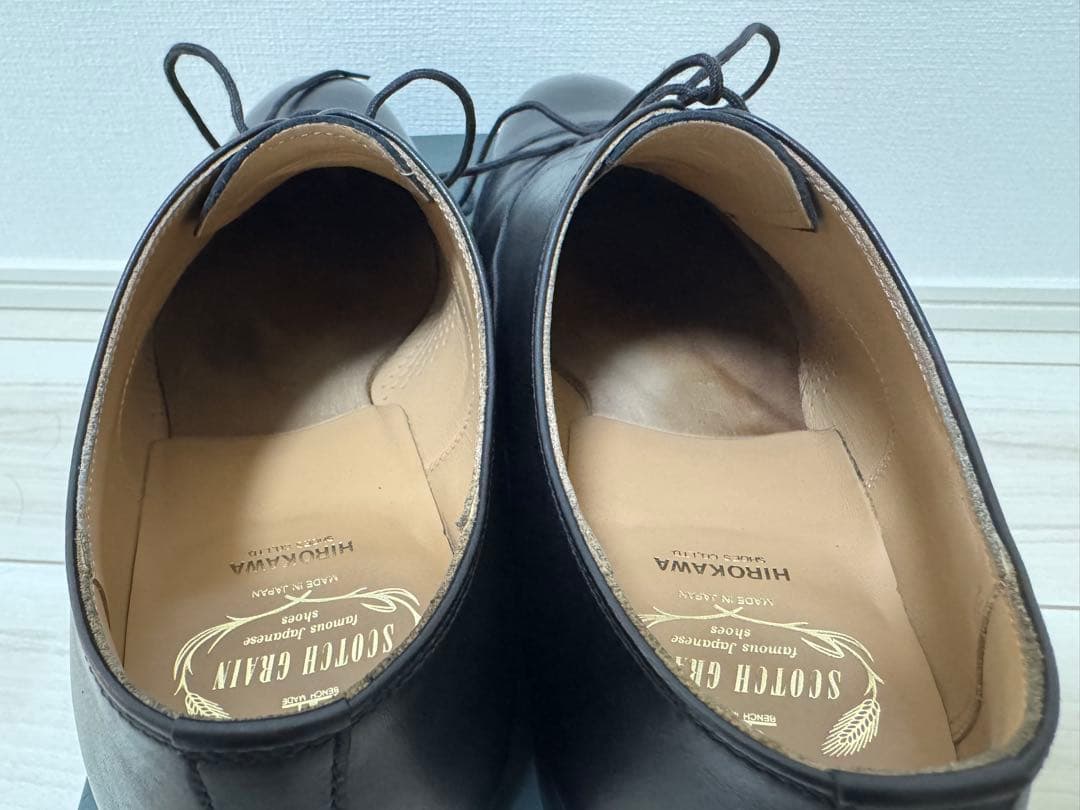 山*本様 SCOTCH GRAIN ブラックレザー ドレスシューズ ストレートチ