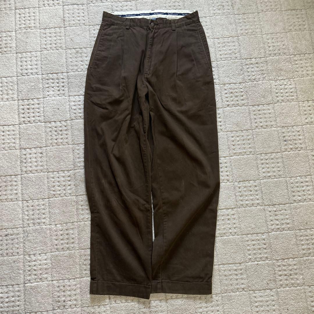 《レアカラー》90s Polo Ralph Lauren ブラウン チノパン