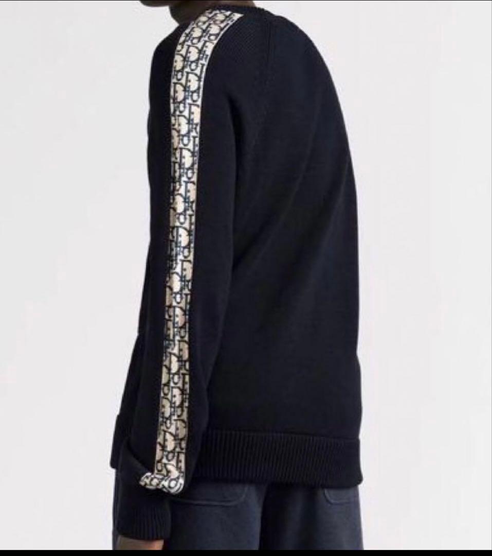 DIOR ディオール　オブリークコットンジャージー オブリーク柄　ニット　M