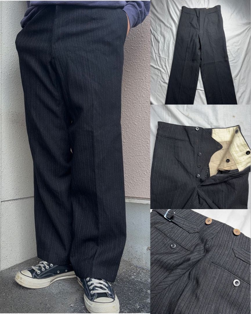 【40s】 EURO ビンテージ スラックスパンツ